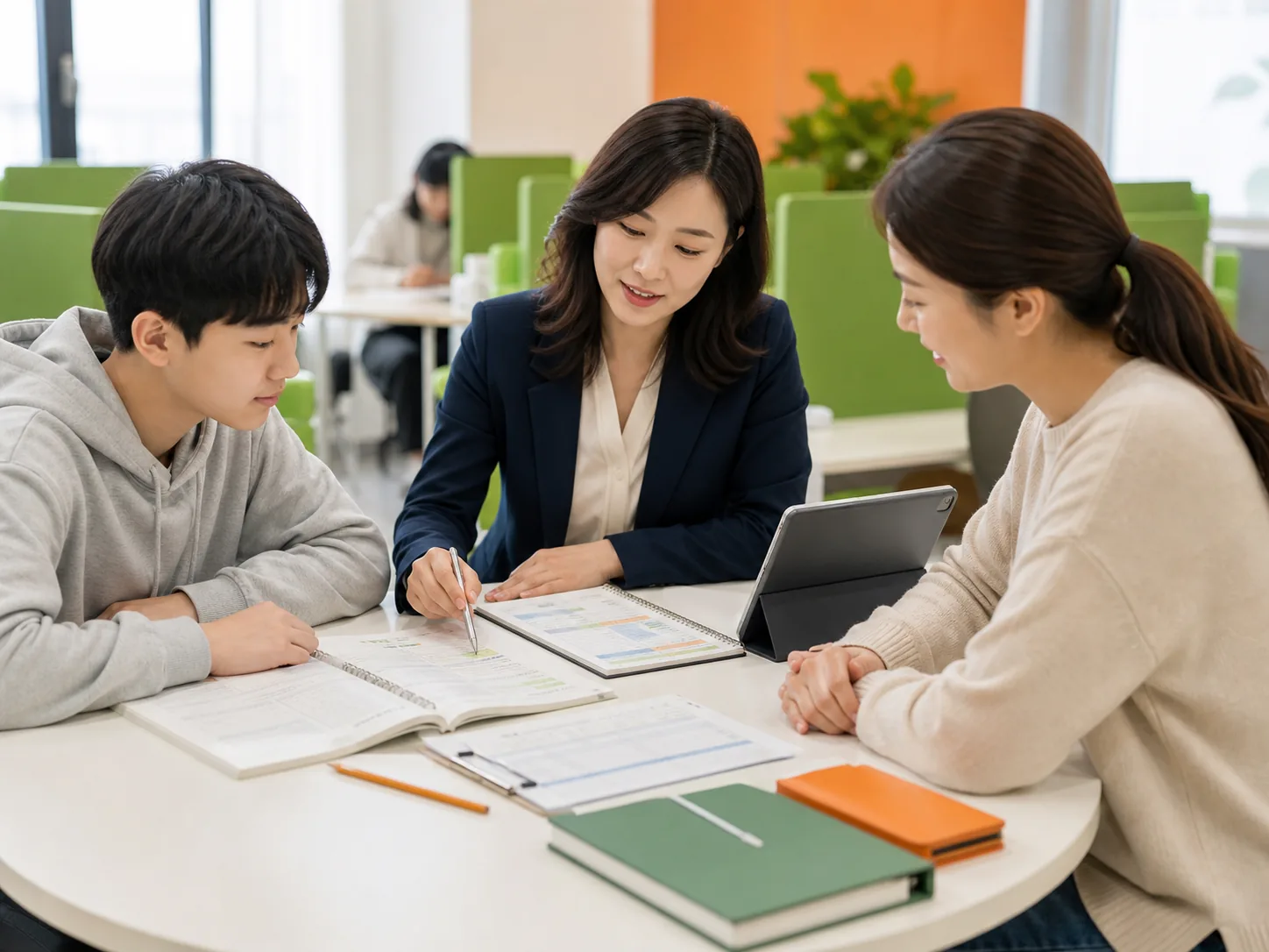 소수정예학원 상담문의 상담 장면